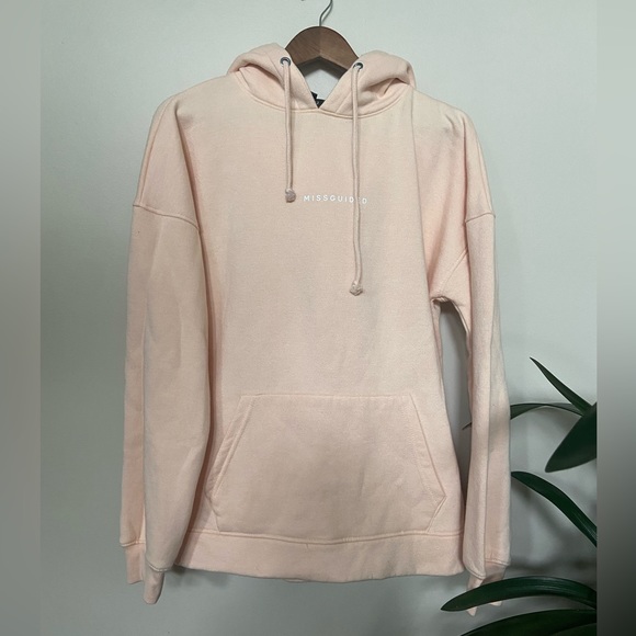 🔸 Missguided 🔸 basic peach hoodie - Picture 1 of 7